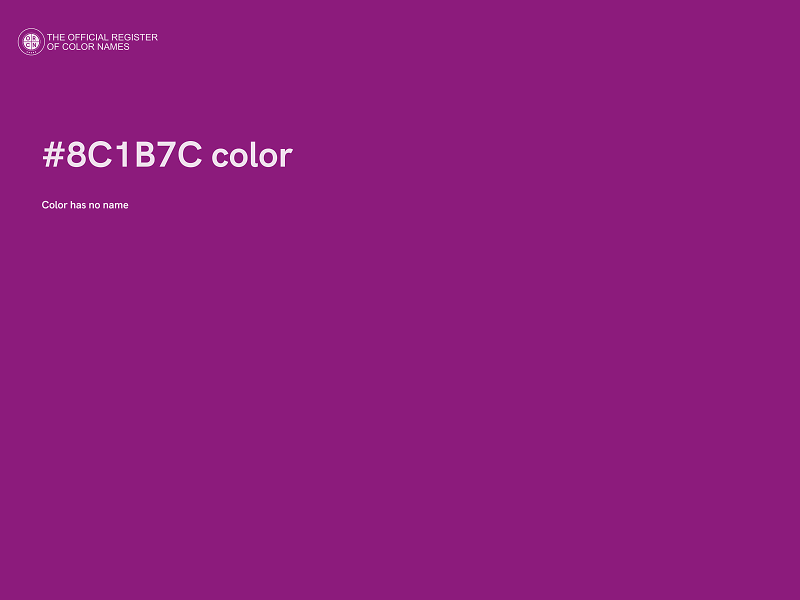 #8C1B7C color image