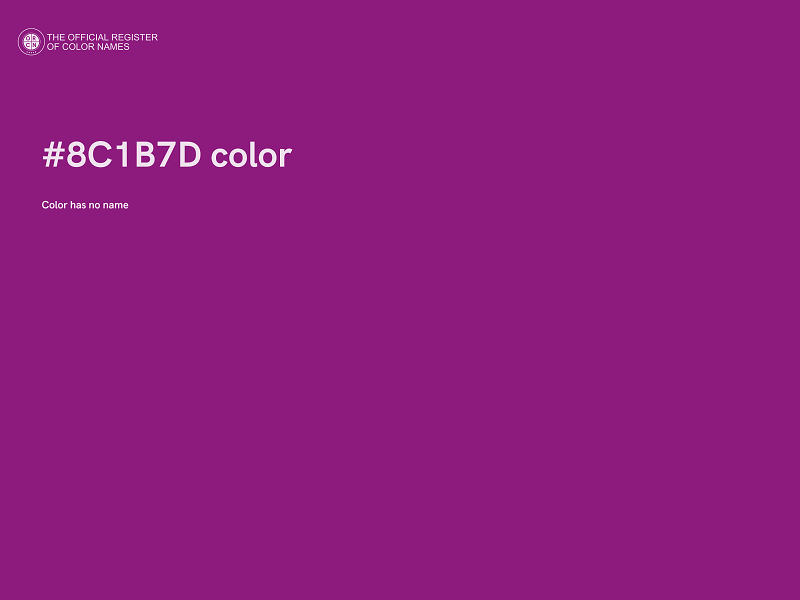 #8C1B7D color image