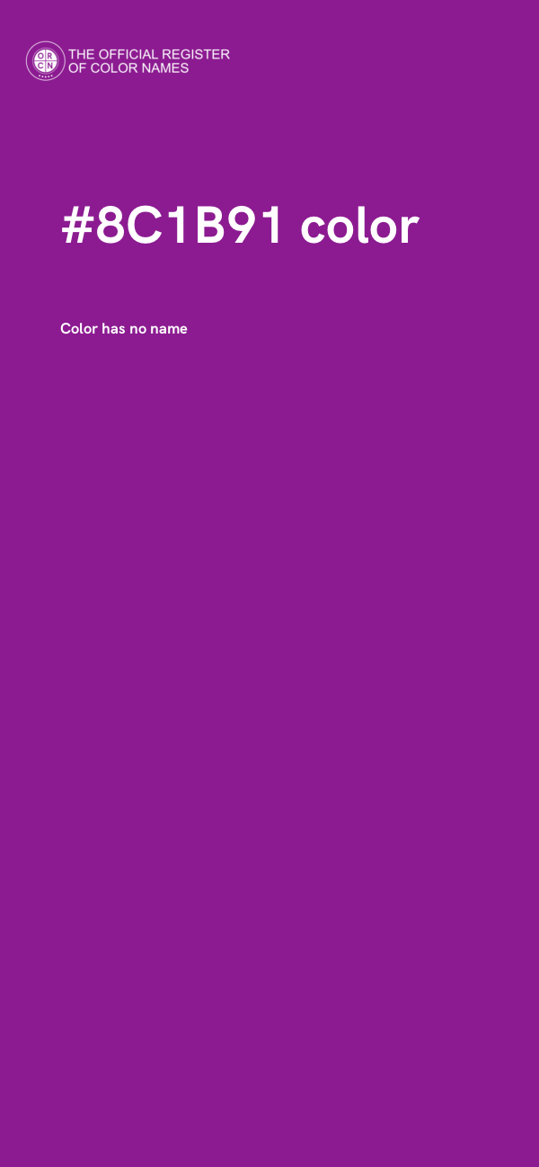 #8C1B91 color image
