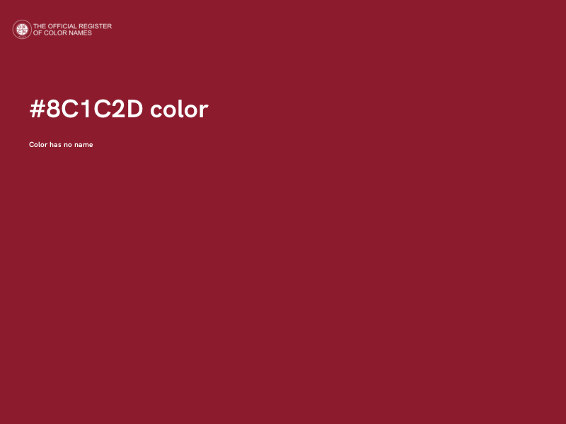 #8C1C2D color image