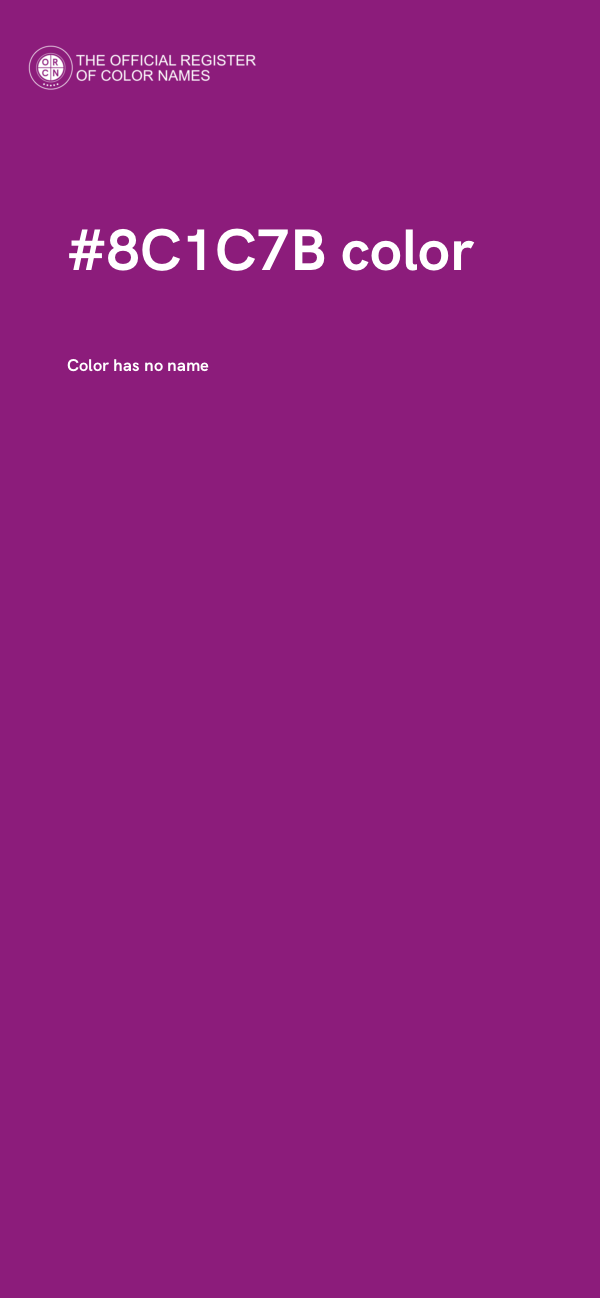#8C1C7B color image
