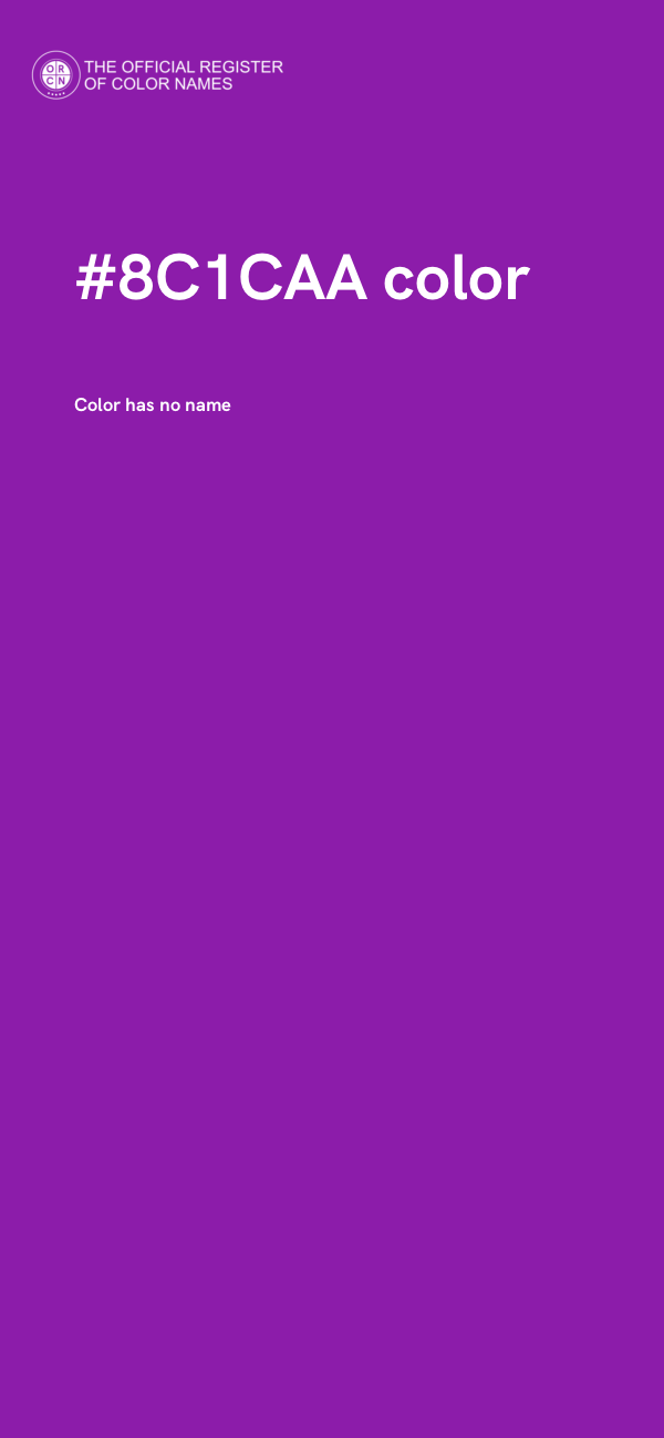 #8C1CAA color image