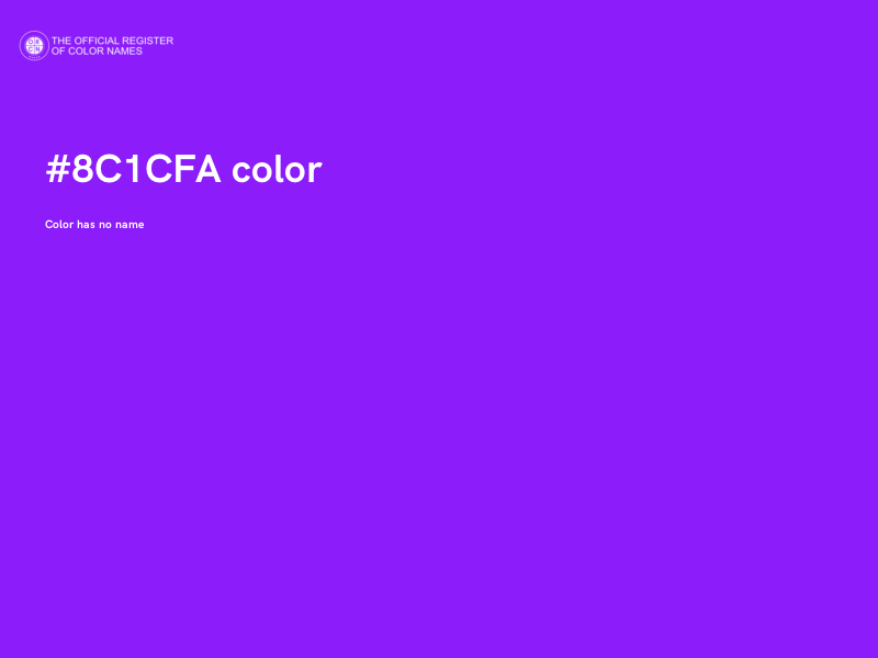 #8C1CFA color image