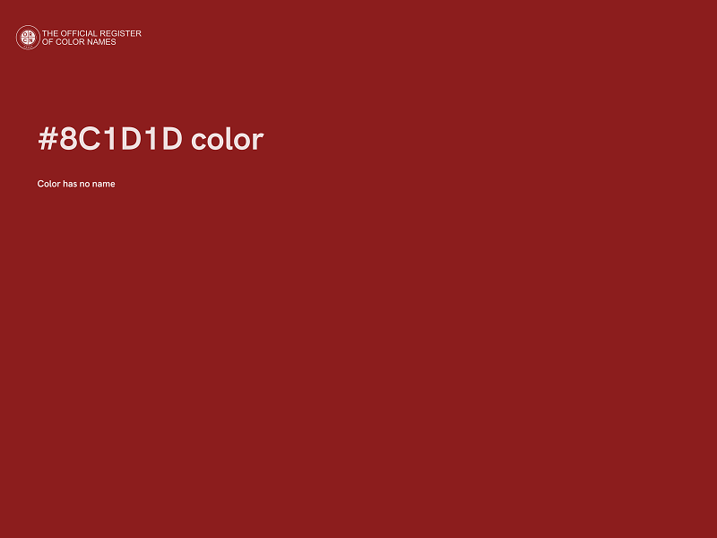 #8C1D1D color image