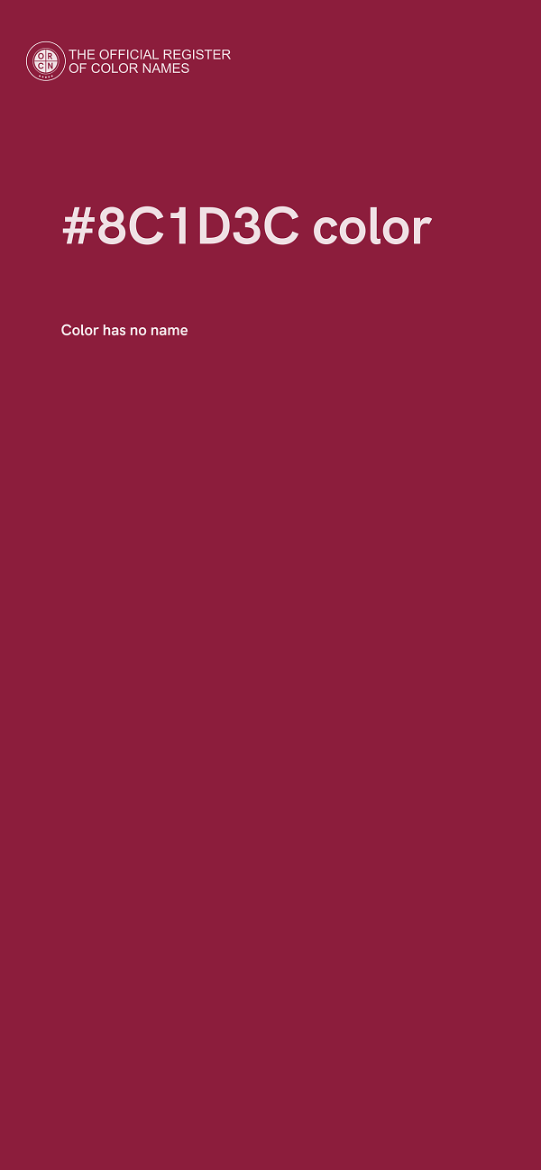 #8C1D3C color image