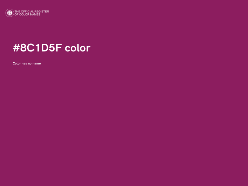 #8C1D5F color image