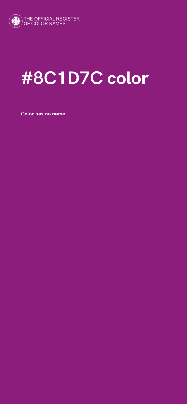 #8C1D7C color image