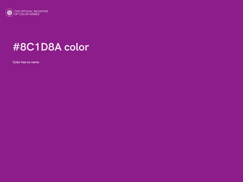 #8C1D8A color image