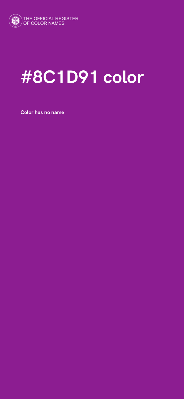 #8C1D91 color image