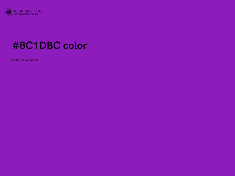 #8C1DBC color image