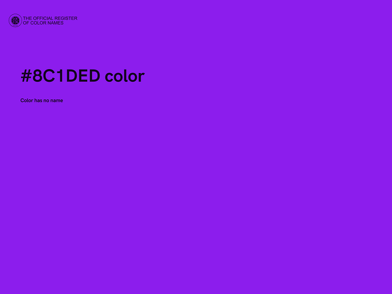 #8C1DED color image