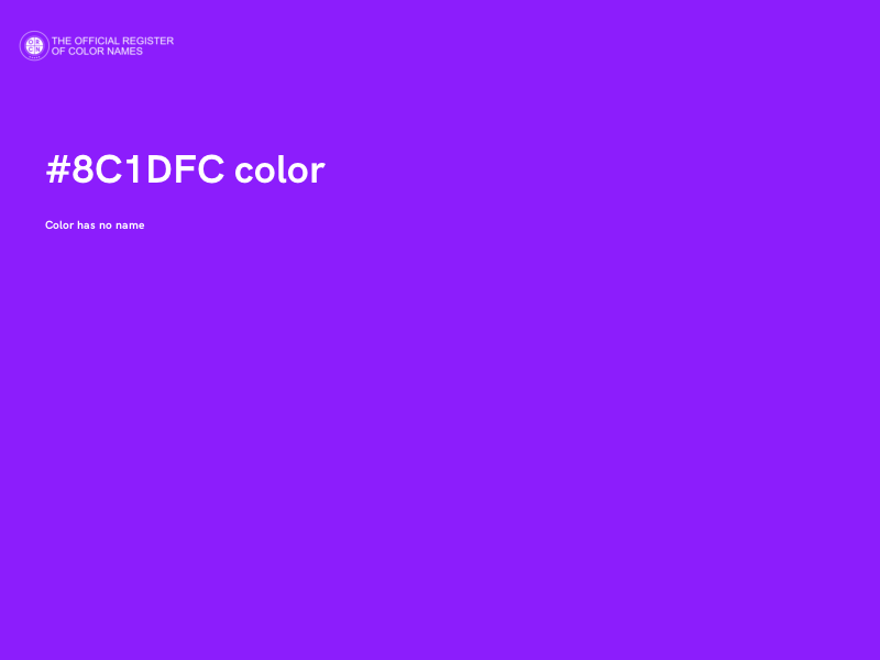 #8C1DFC color image