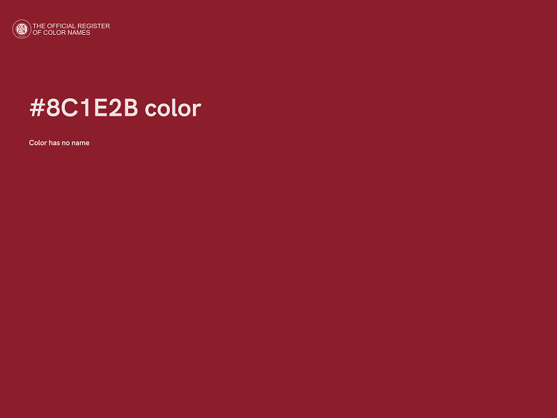 #8C1E2B color image