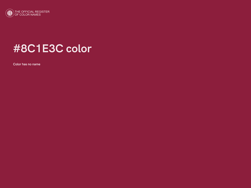 #8C1E3C color image