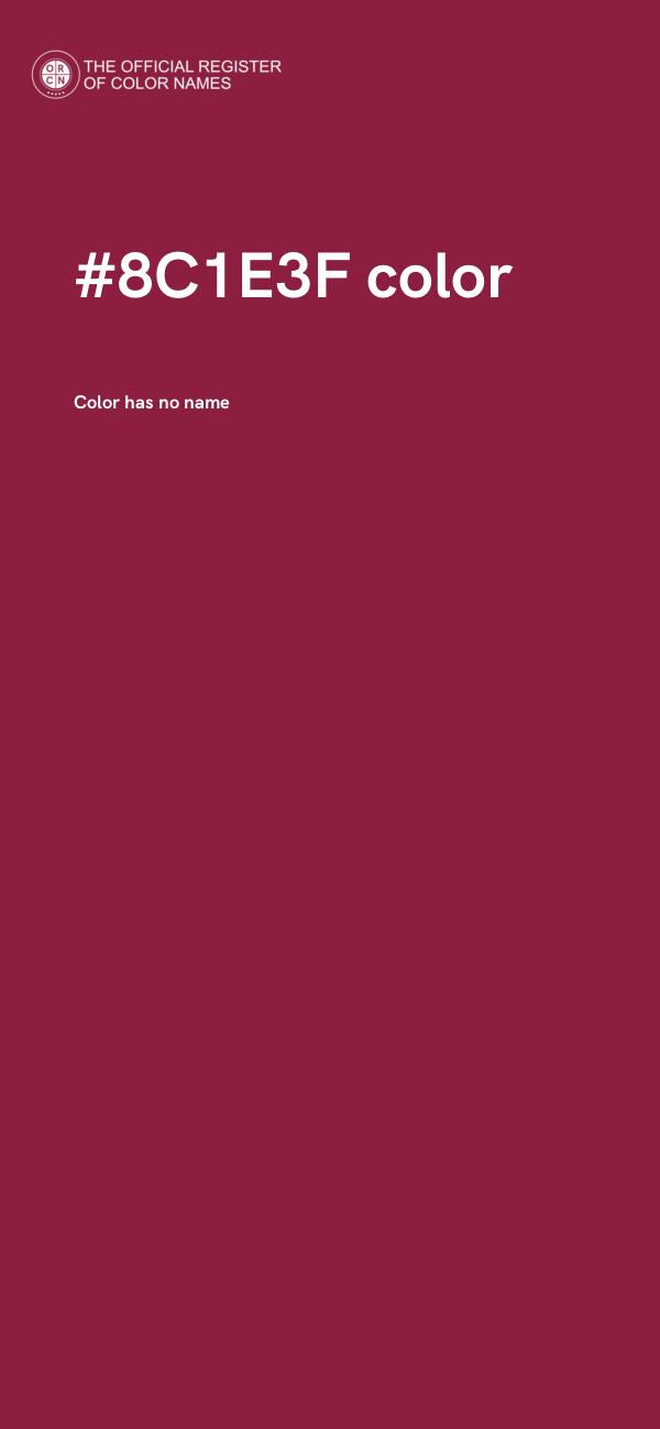#8C1E3F color image
