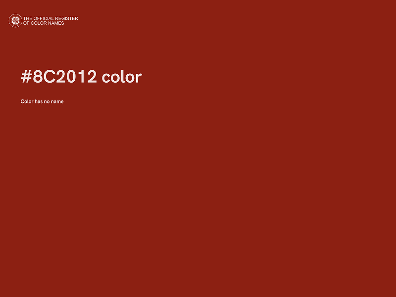 #8C2012 color image