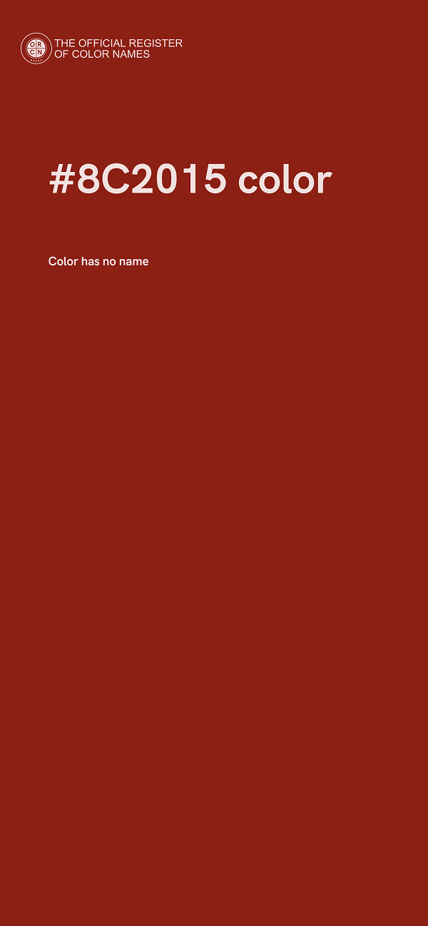 #8C2015 color image