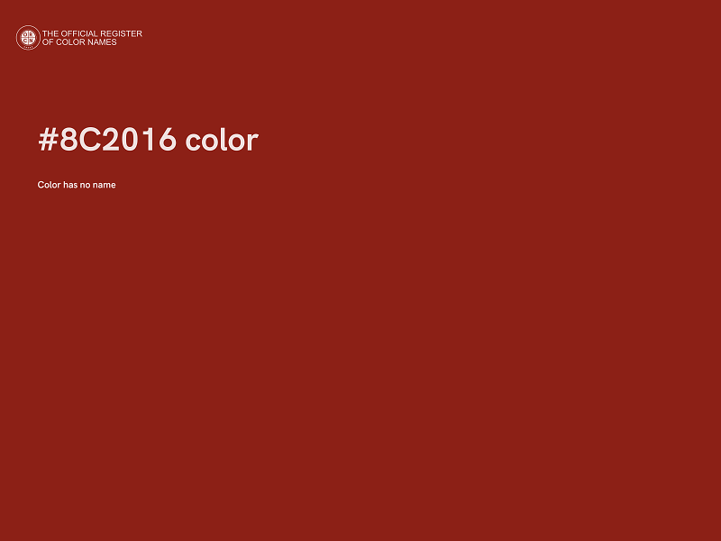 #8C2016 color image
