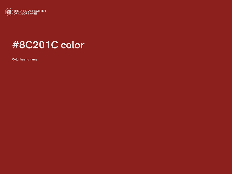 #8C201C color image