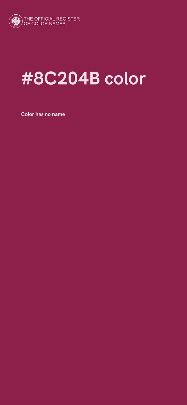 #8C204B color image