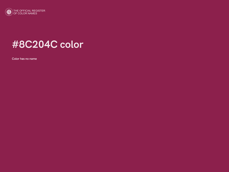 #8C204C color image