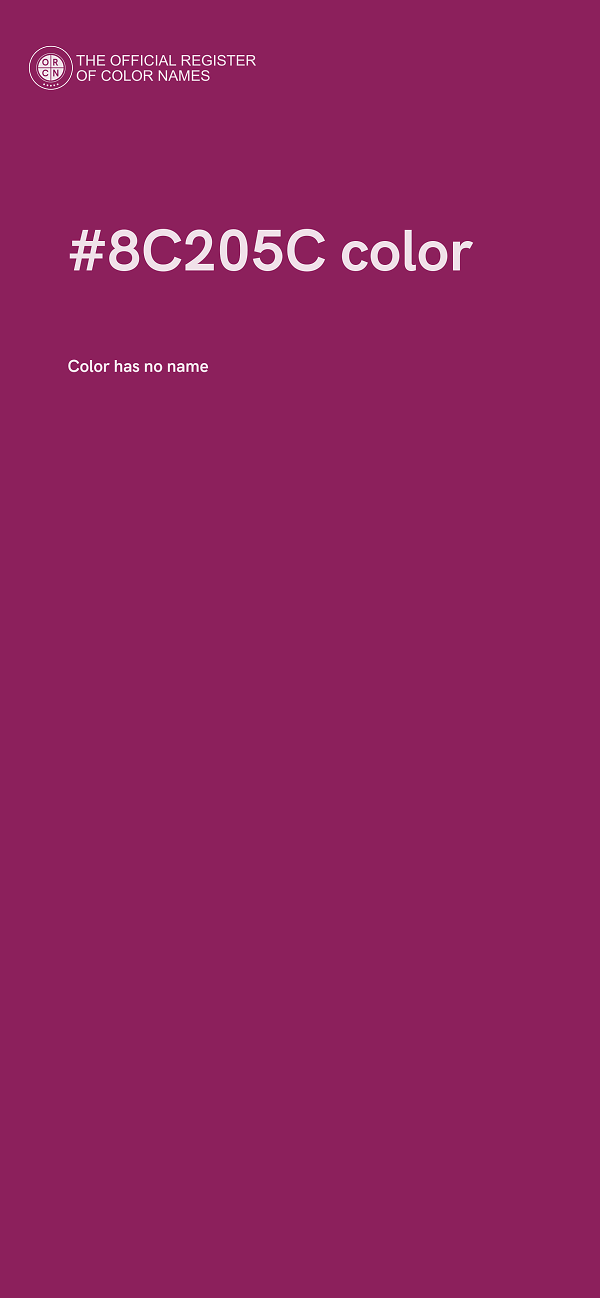#8C205C color image