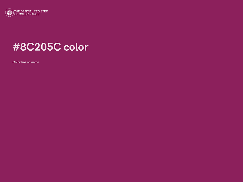 #8C205C color image