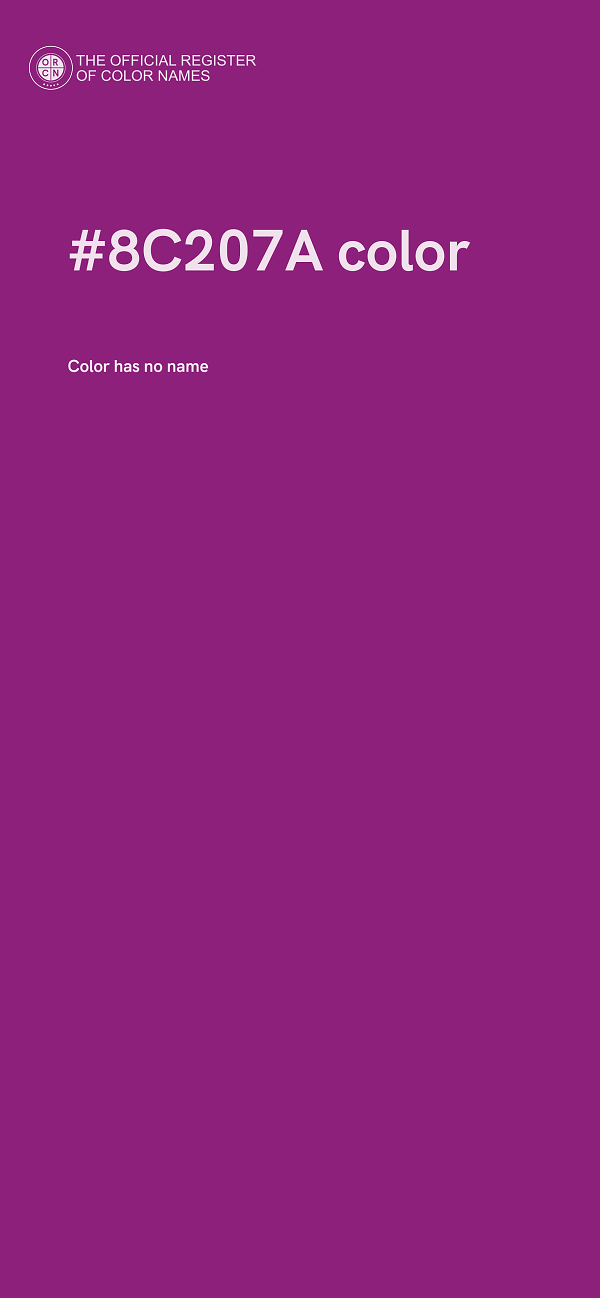 #8C207A color image