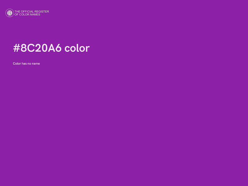 #8C20A6 color image