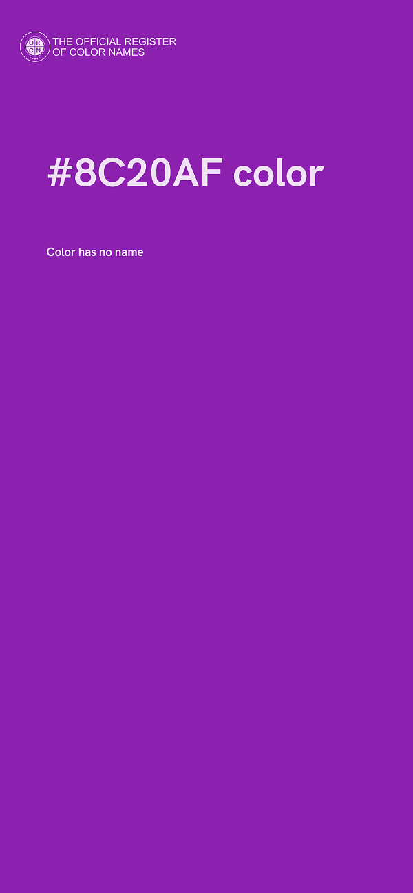 #8C20AF color image