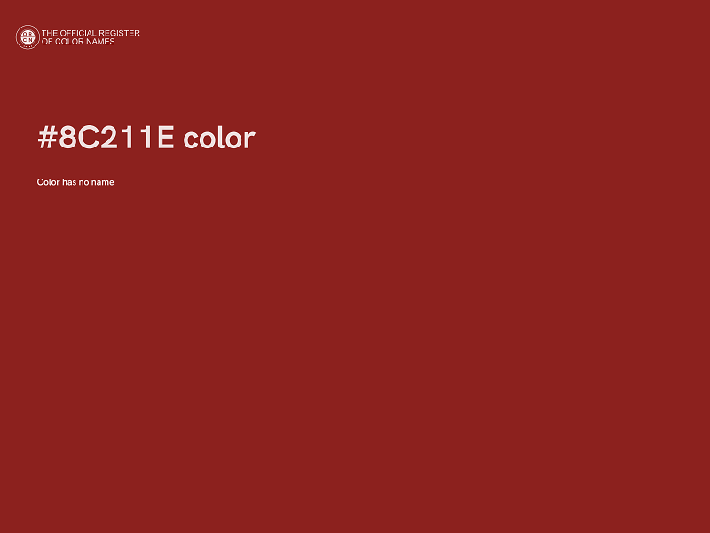 #8C211E color image