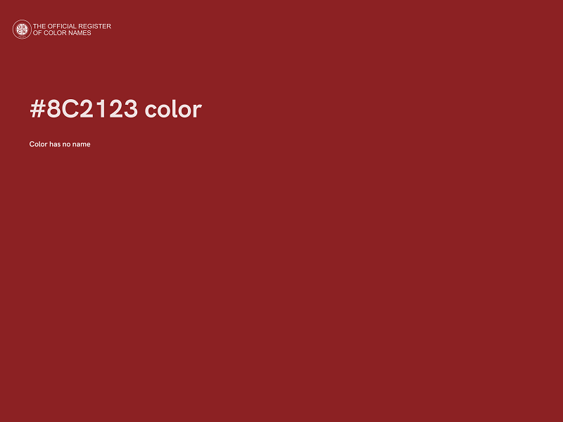 #8C2123 color image