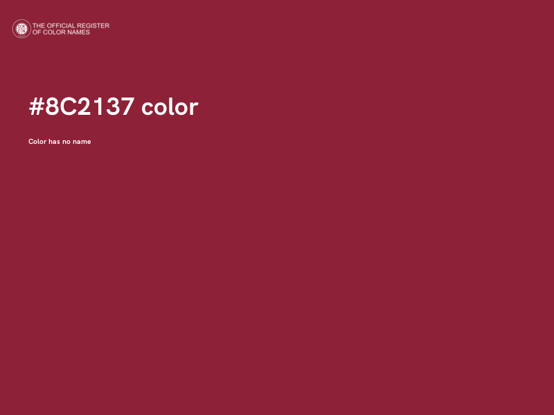 #8C2137 color image