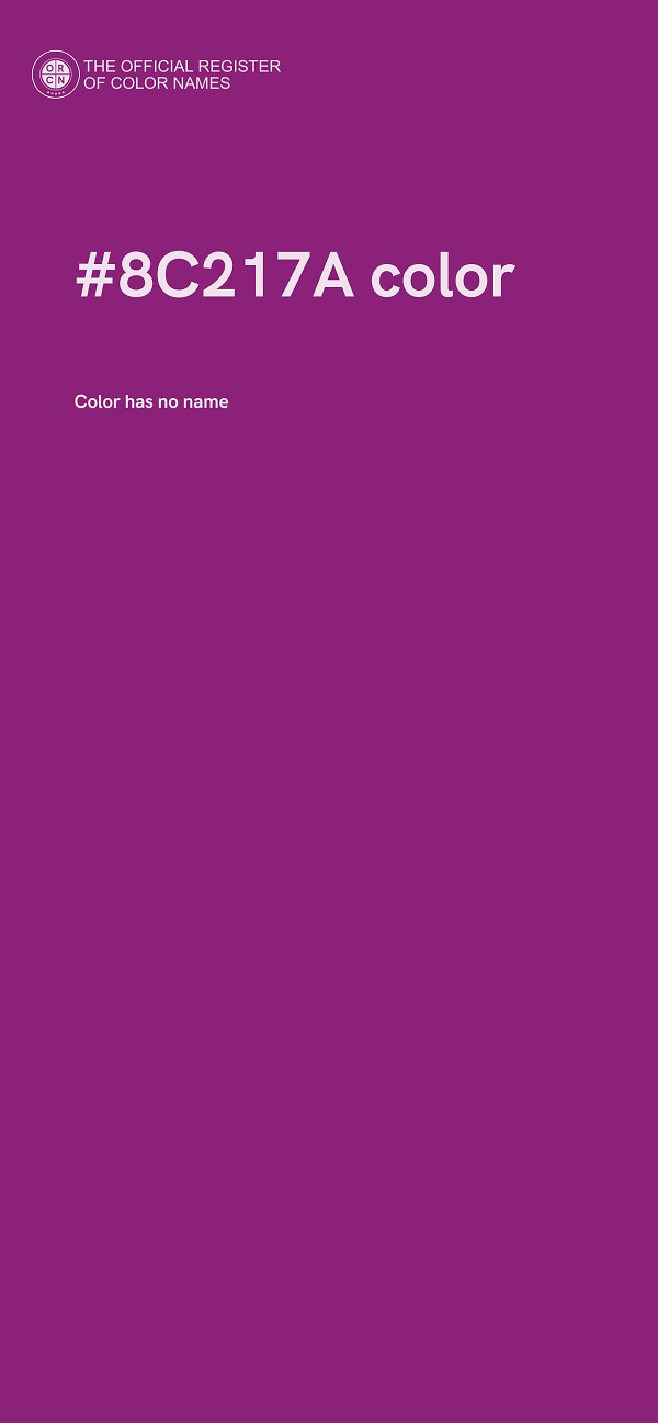#8C217A color image