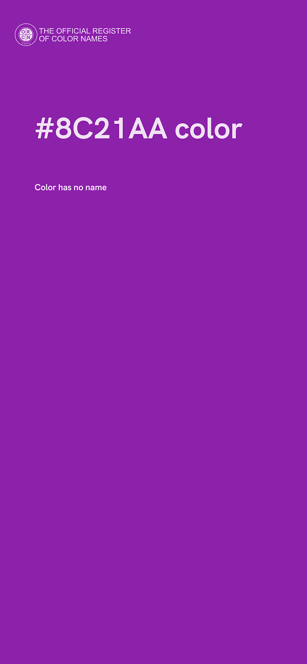 #8C21AA color image