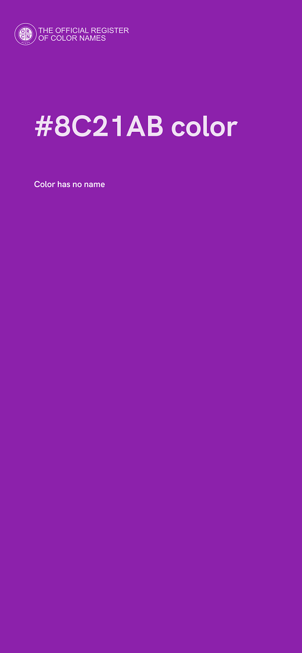 #8C21AB color image
