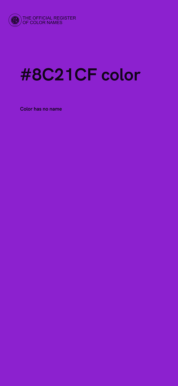 #8C21CF color image