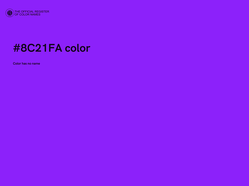 #8C21FA color image