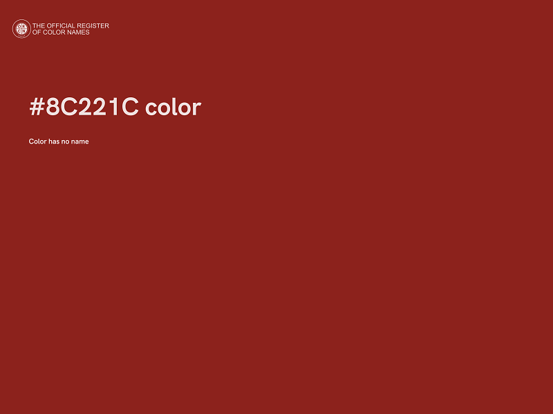 #8C221C color image