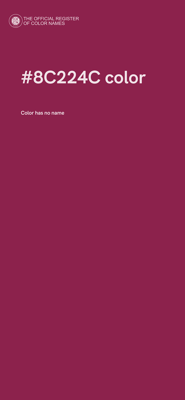 #8C224C color image