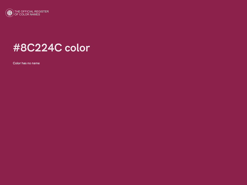 #8C224C color image