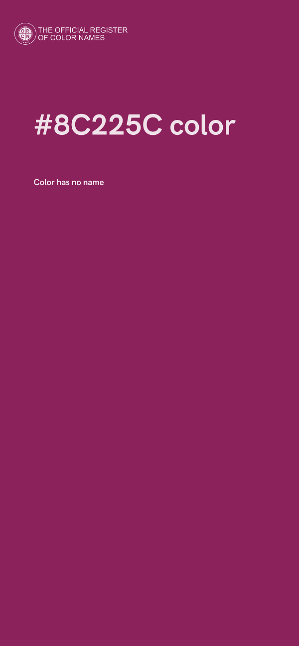 #8C225C color image