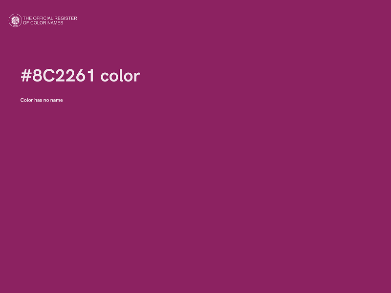 #8C2261 color image