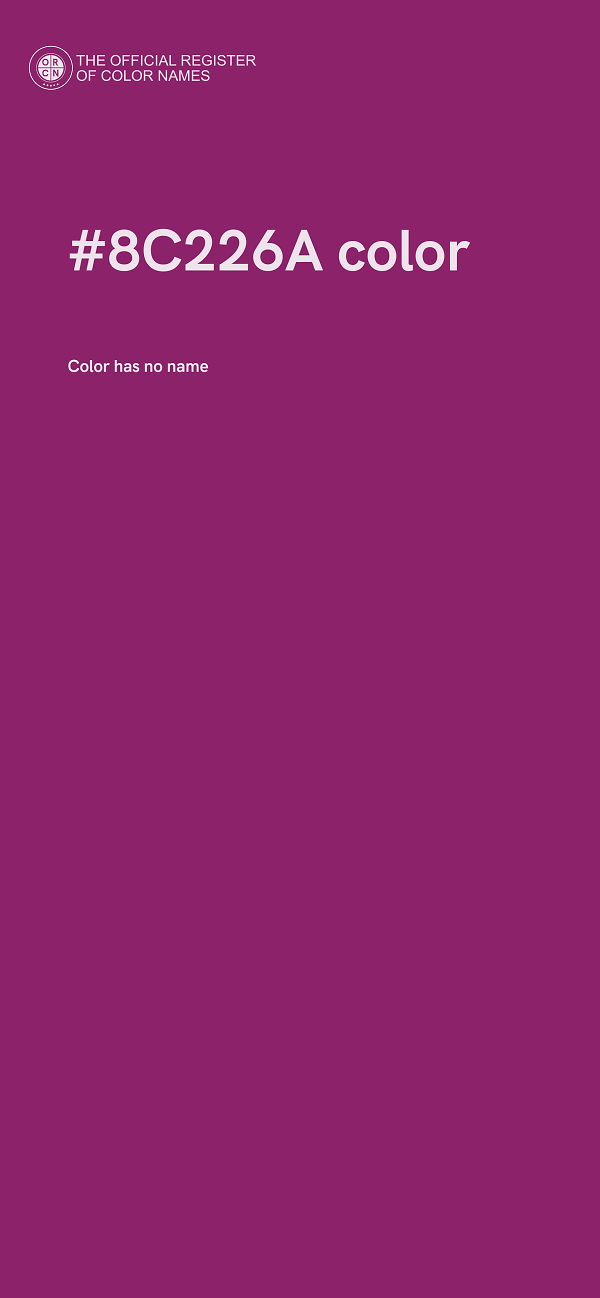 #8C226A color image