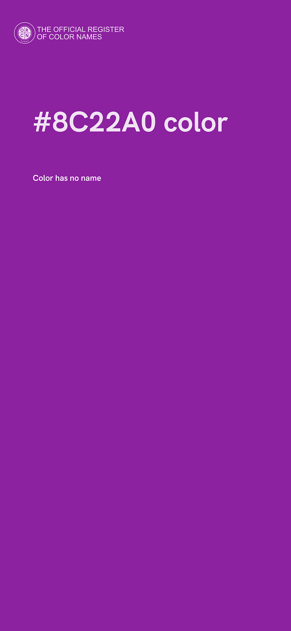 #8C22A0 color image