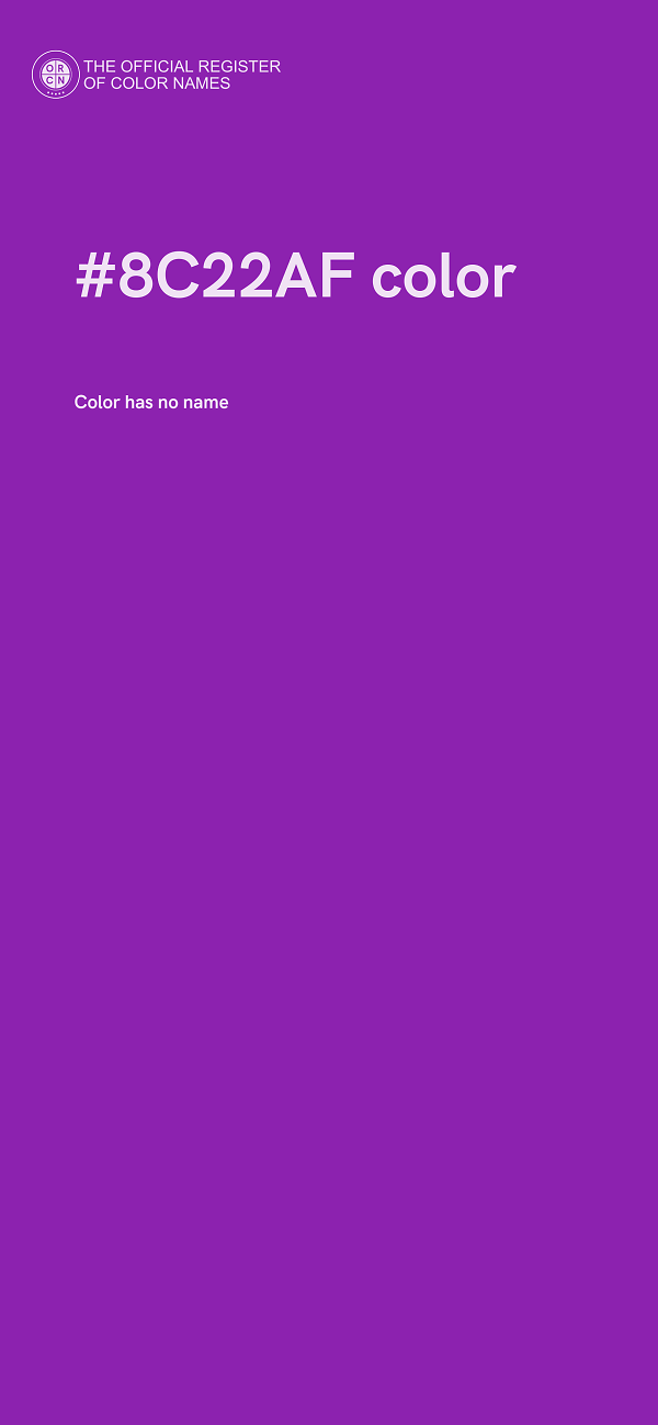#8C22AF color image