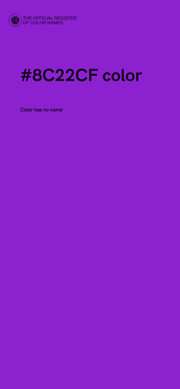 #8C22CF color image