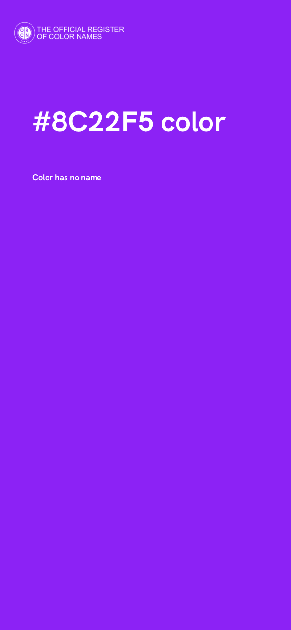 #8C22F5 color image