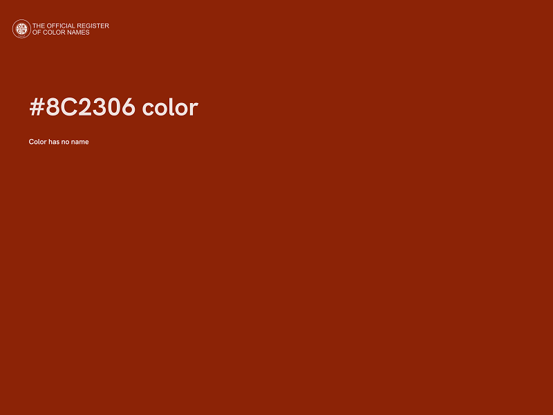 #8C2306 color image