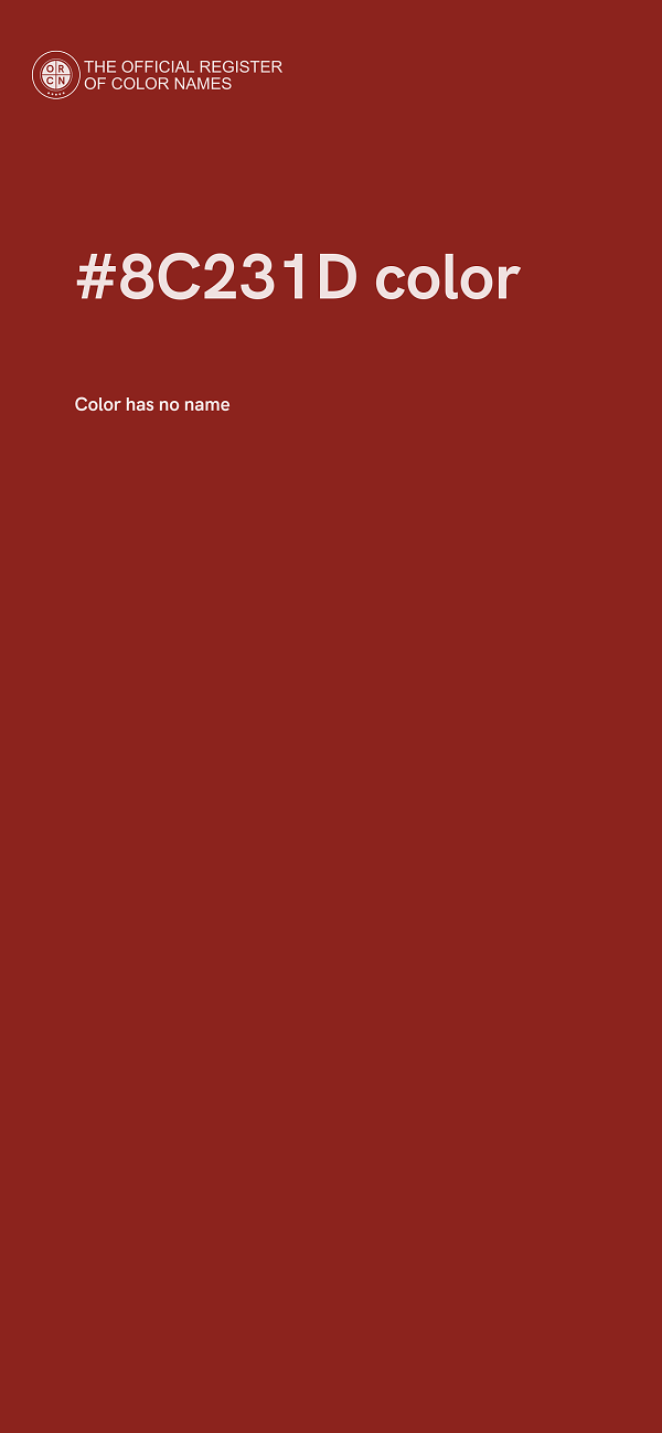#8C231D color image